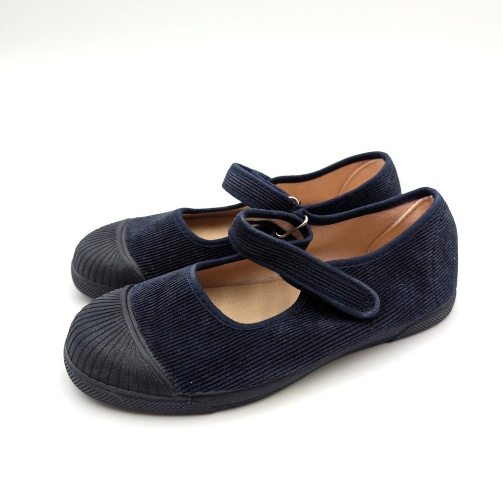 Childrenchic Cori Mary Jane Flat Shoes Round Toe Girls Navy Size US1 EU32